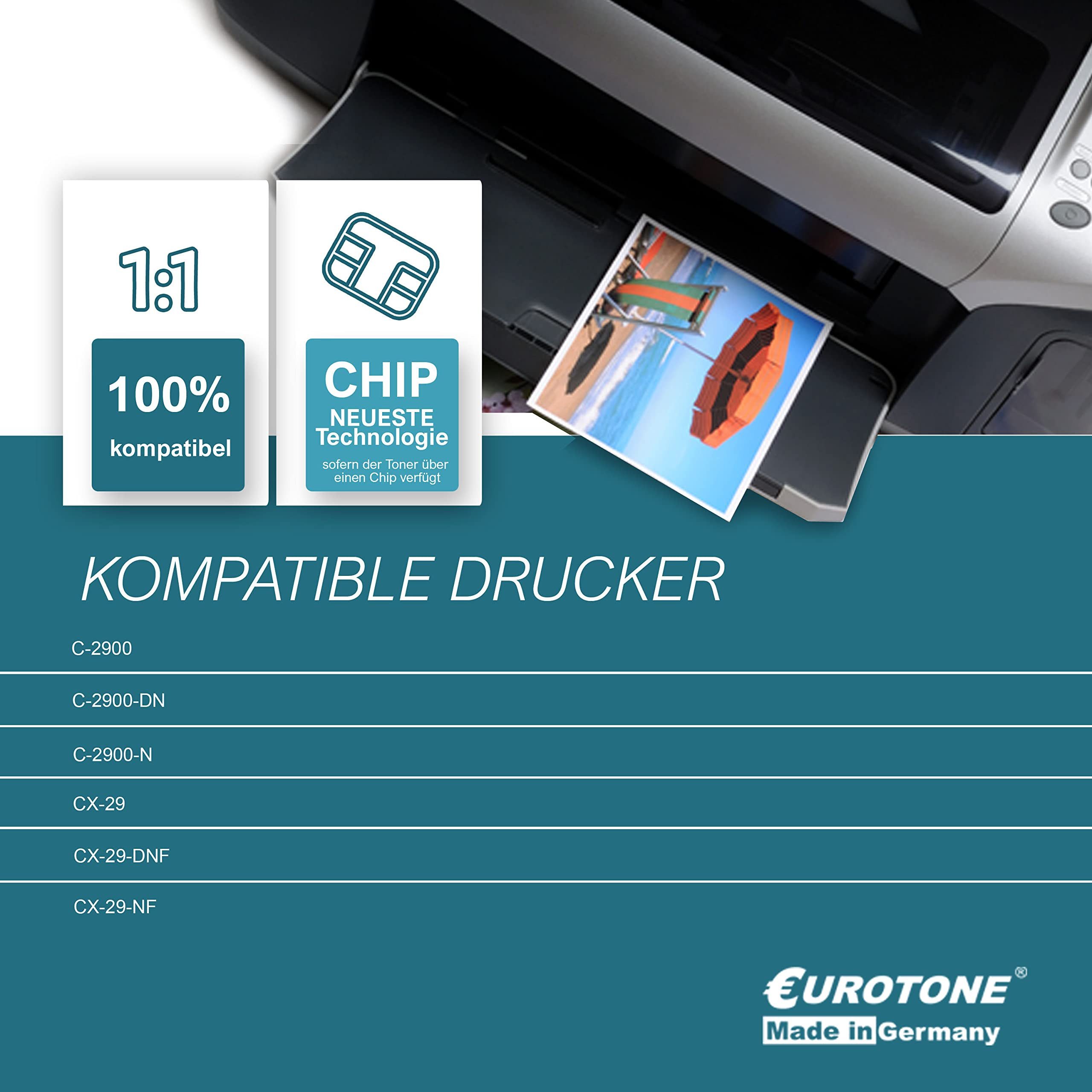 Eurotone Tonerkartusche 10x Eurotone Toner für Epson Aculaser CX 29 NF DNF ersetzt…, (Multipack, 10-St., 10-teiliges Set), Kompatibel, sofort einsatzbereit