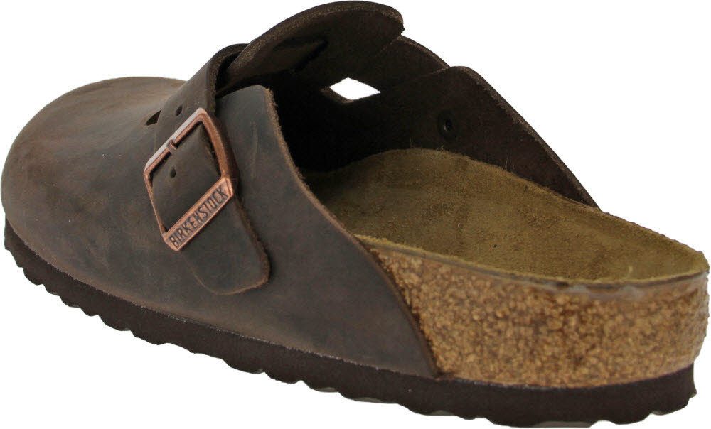 Birkenstock Birkenstock Boston braun Fettleder Clog günstig online kaufen