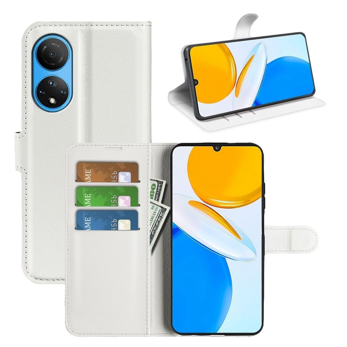 CoverKingz Handyhülle Hülle für Honor X7 Handyhülle Flip Case Schutzhülle Cover Tasche