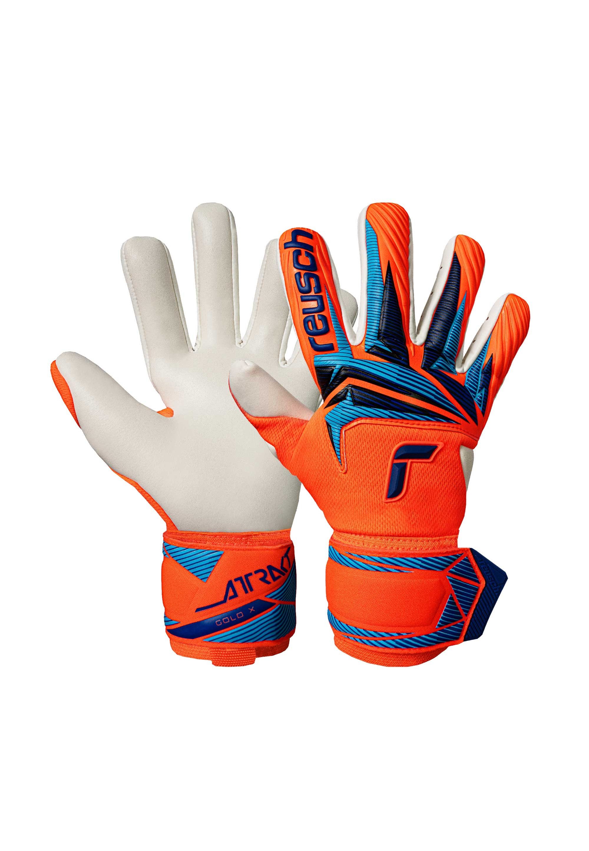Reusch Torwarthandschuhe Attrakt Gold X NC mit mit Full Strap-Verschluss