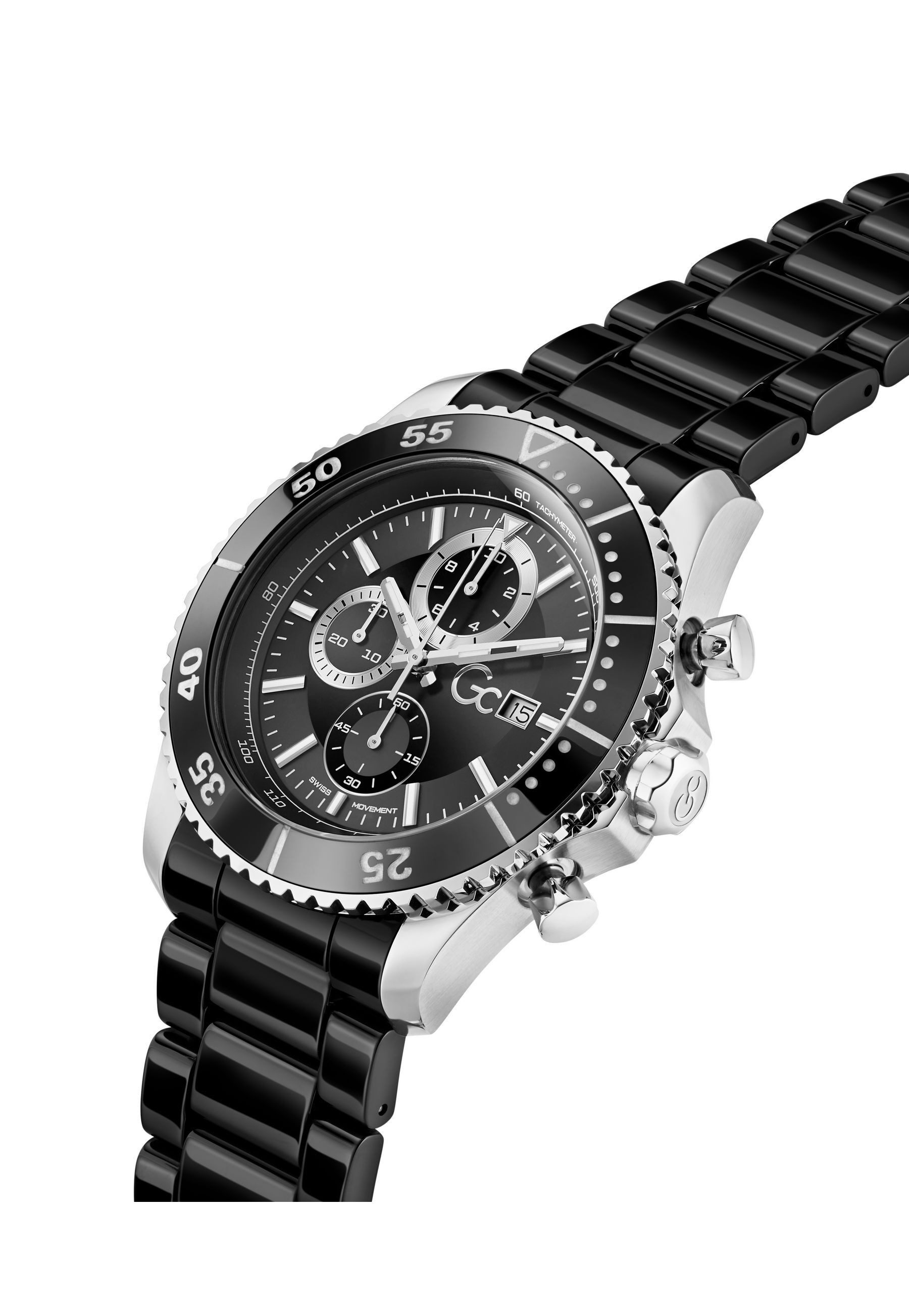 Guess Collection Quarzuhr Gc SpeedRacer, (1-tlg., Not a set – not applicable to this product), Chronographenuhr