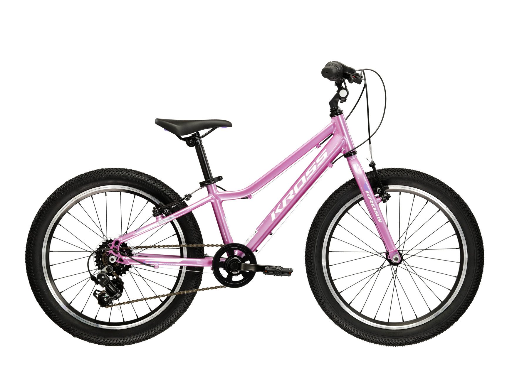 Kross Kinderfahrrad KROSS Kinderrad 20" Lea Mini 1.0 Pink 6 Gänge, 6 Gang Shimano RV200 Schaltwerk, Kettenschaltung, Rahmen aus Aluminium Performance