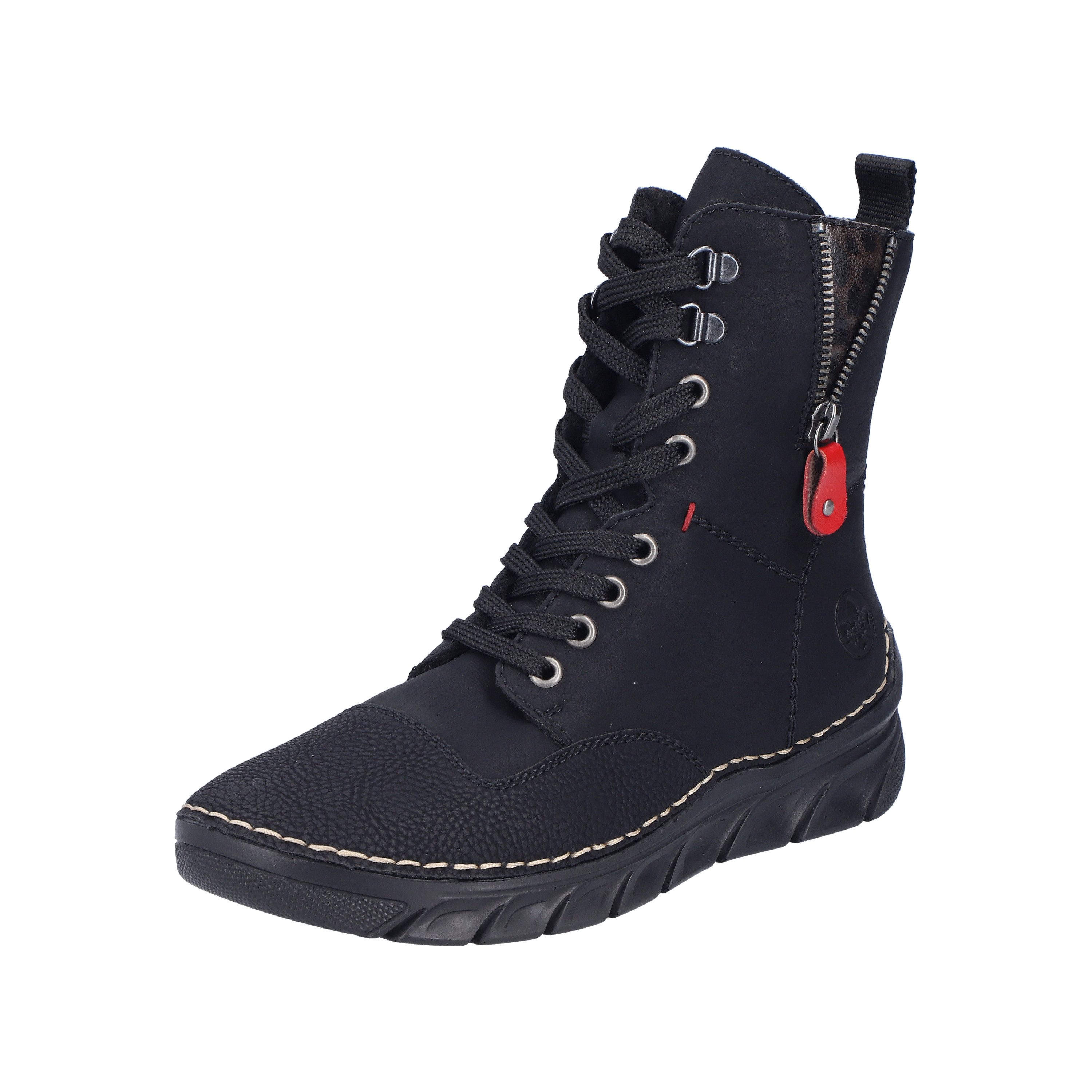 Rieker Winterboots Schnürstiefelette mit praktischem Reißverschluss