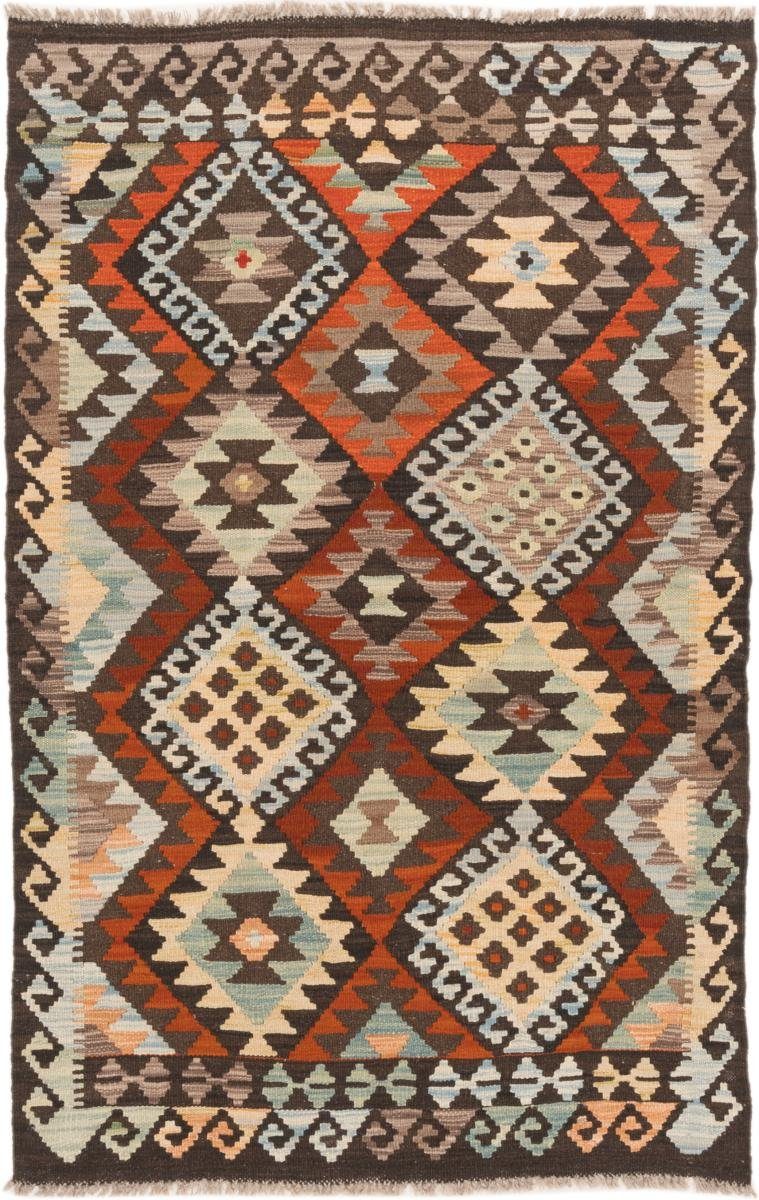 Orientteppich Kelim Afghan 100x161 Handgewebter Orientteppich, Nain Trading, rechteckig, Höhe: 3 mm