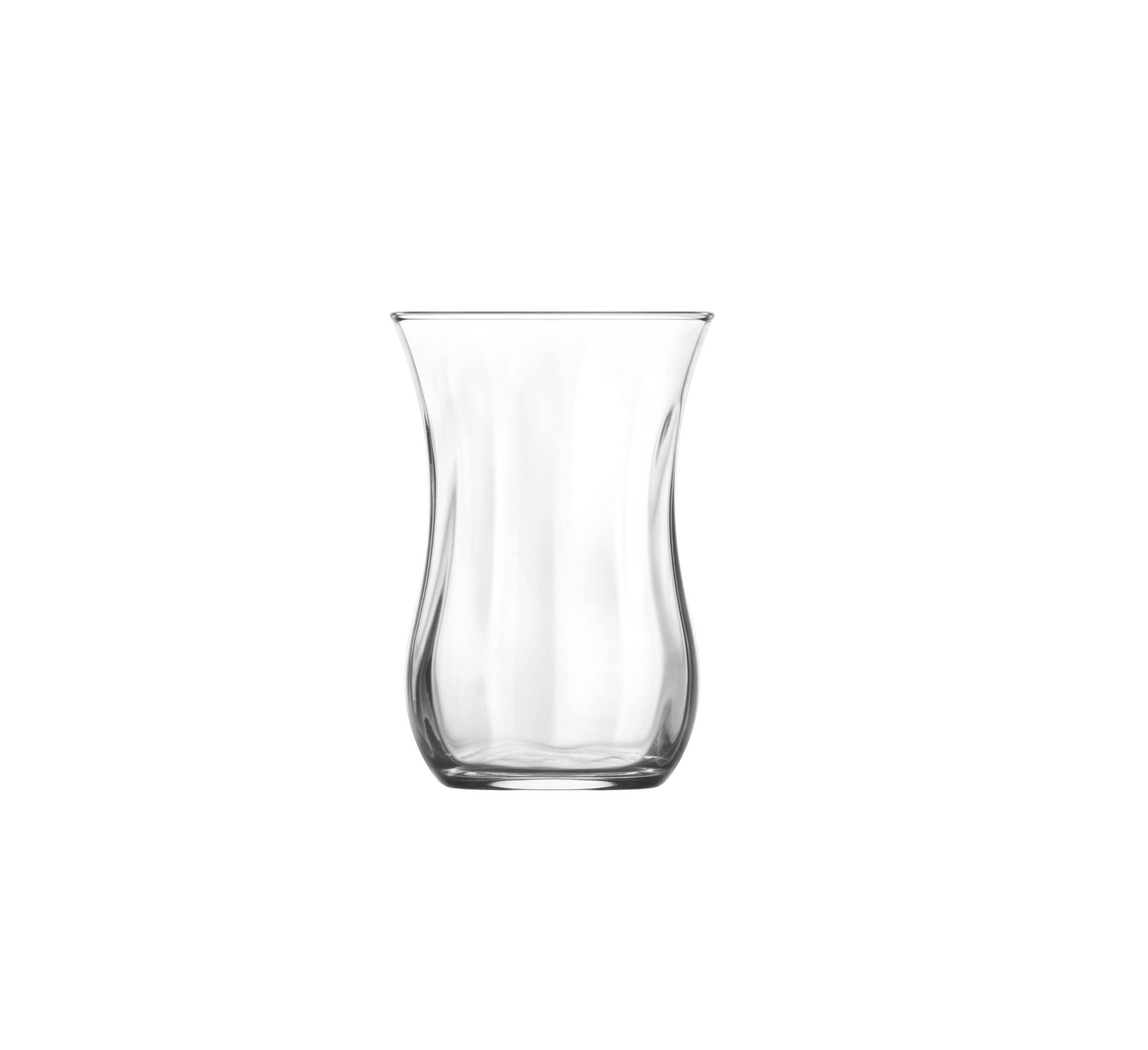 LAV Teeglas Klasik 6er-Set 115 ml – Transparent mit optischer Struktur, 6-tlg., Glas, 6-teilig, 115 ml