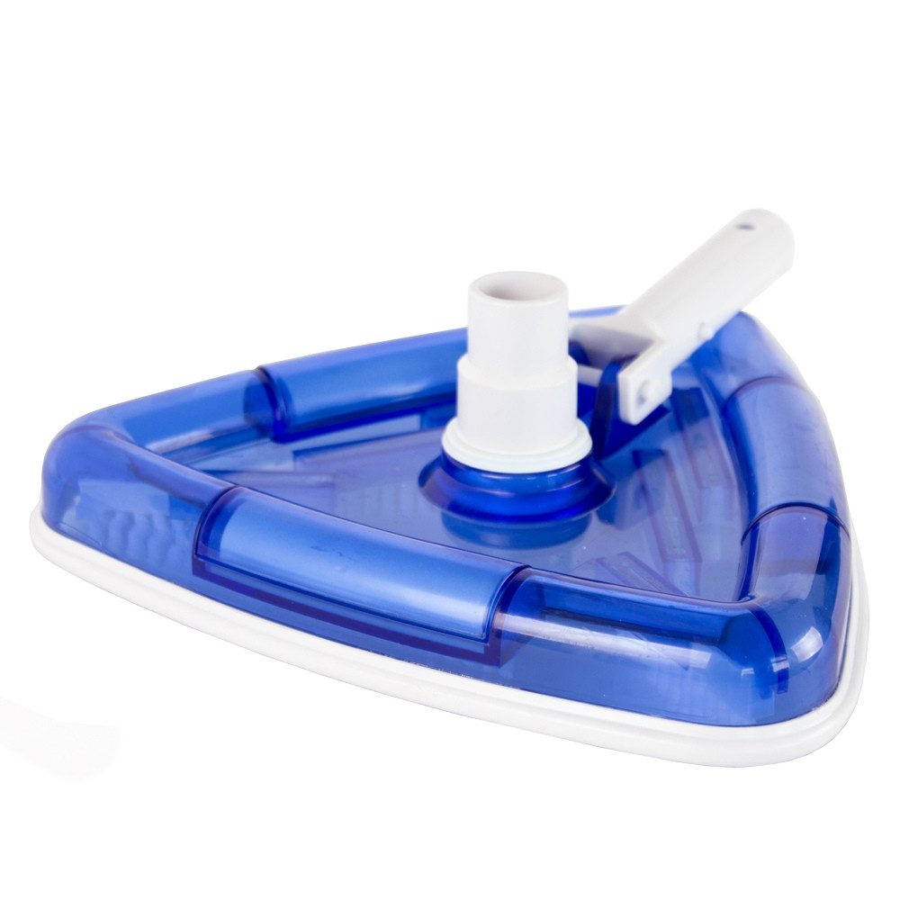 Poolbodensauger Bodensauger Dreieck transparent mit Bürsten für 32/38 mm Schlauch