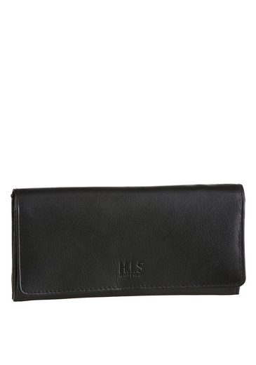 H.I.S Geldbörse, aus Leder, mit Reißverschluss-Rückfach