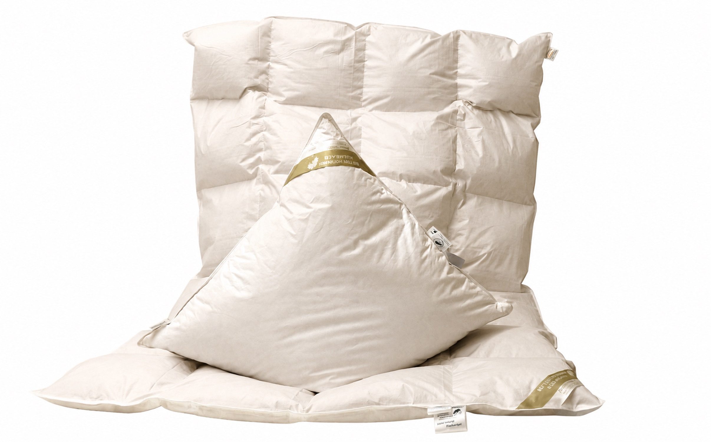 Betten Hofmann 4-Jahreszeitenbett + Kopfkissen Betten Hofmann leichtes Ganzjahresset 4x6 155x220cm + Kissen 80x80cm, Bezug: 100% Baumwolle, Ganzjahresset, im Set günstiger, hergestellt in Deutschland