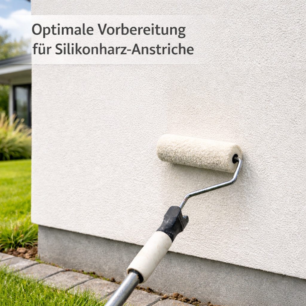 RyFo Colors Fassadengrundierung Silikonharz Spezialgrund, 1-tlg., 1l reicht für ca.10m², 1x streichen, gebrauchsfertig, Untergrund verfestigend, diffusionsfähig, alkalibeständig