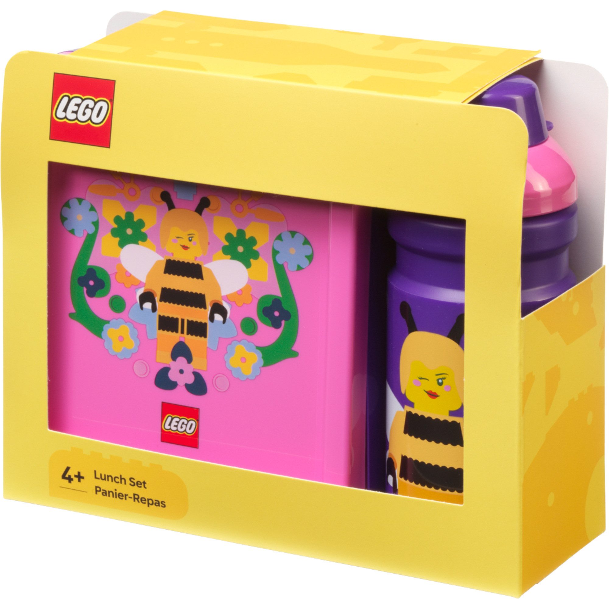 Room Copenhagen Spielzeugtruhe Room Copenhagen LEGO Lunch-Box Set Bee, (2-teilig