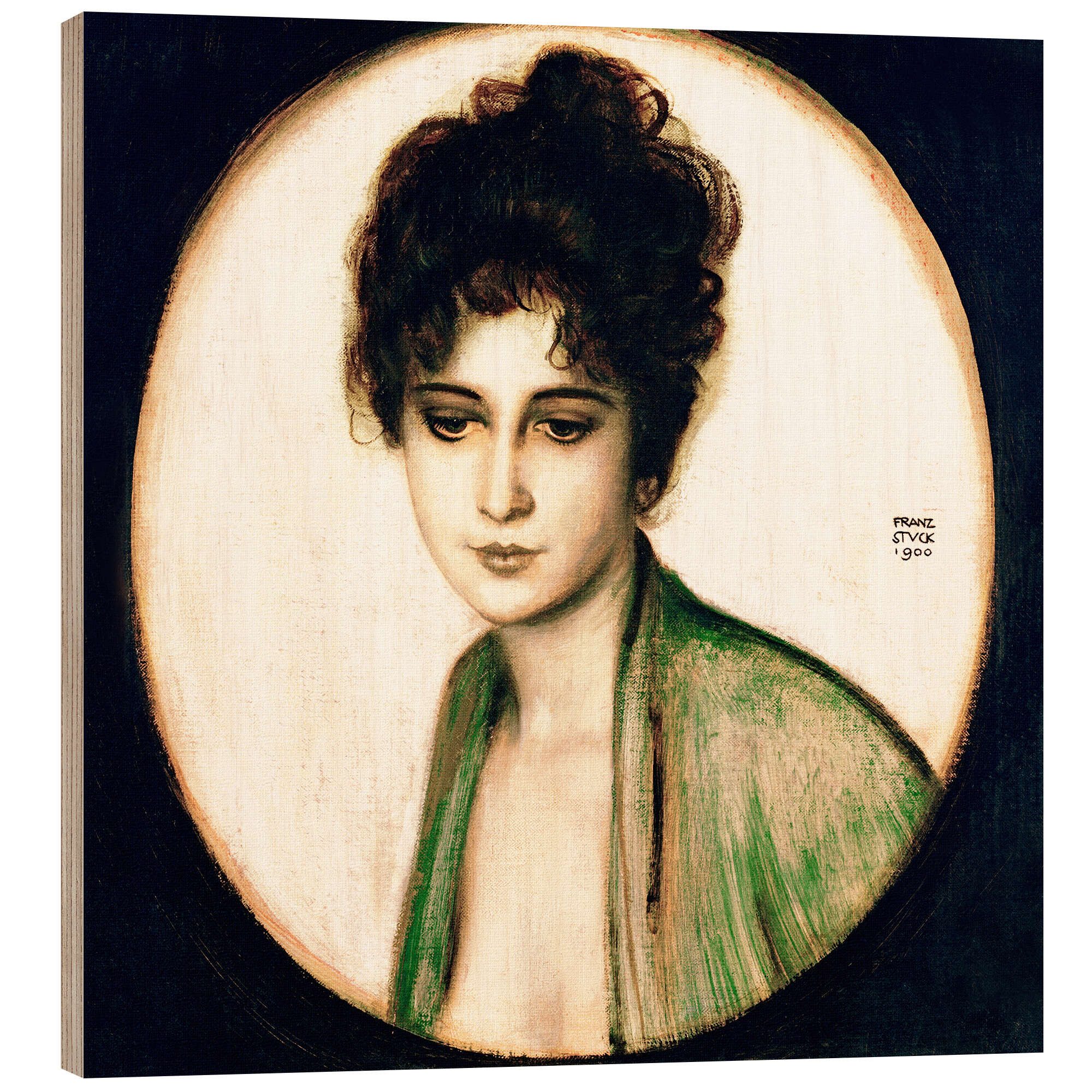 Posterlounge Wandbild Frau Feez, Franz von Stuck, erhältlich als Poster, Leinwandbild, Wandsticker oder Acrylglasbild