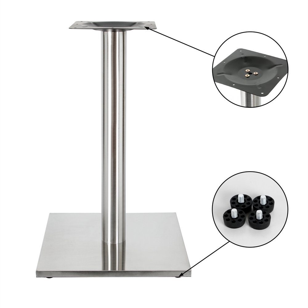 Mucola Möbelfuß Tischuntergestell 72CM Unterstellfuß Schreibtischbein Tischgestell, (Stück, 3-St), Kombinierbar mit einer Tischplatte Ihrer Wahl (Marmor, Granit, etc)