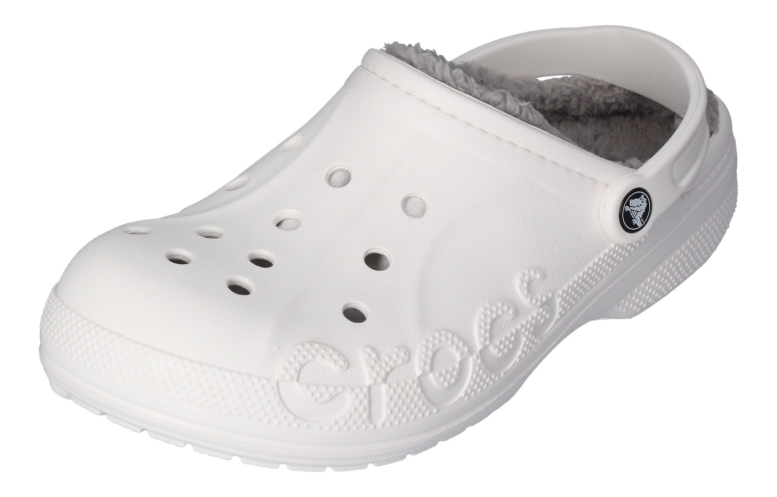 Crocs Baya Lined Clog 205969-11H Clog White Light Grey