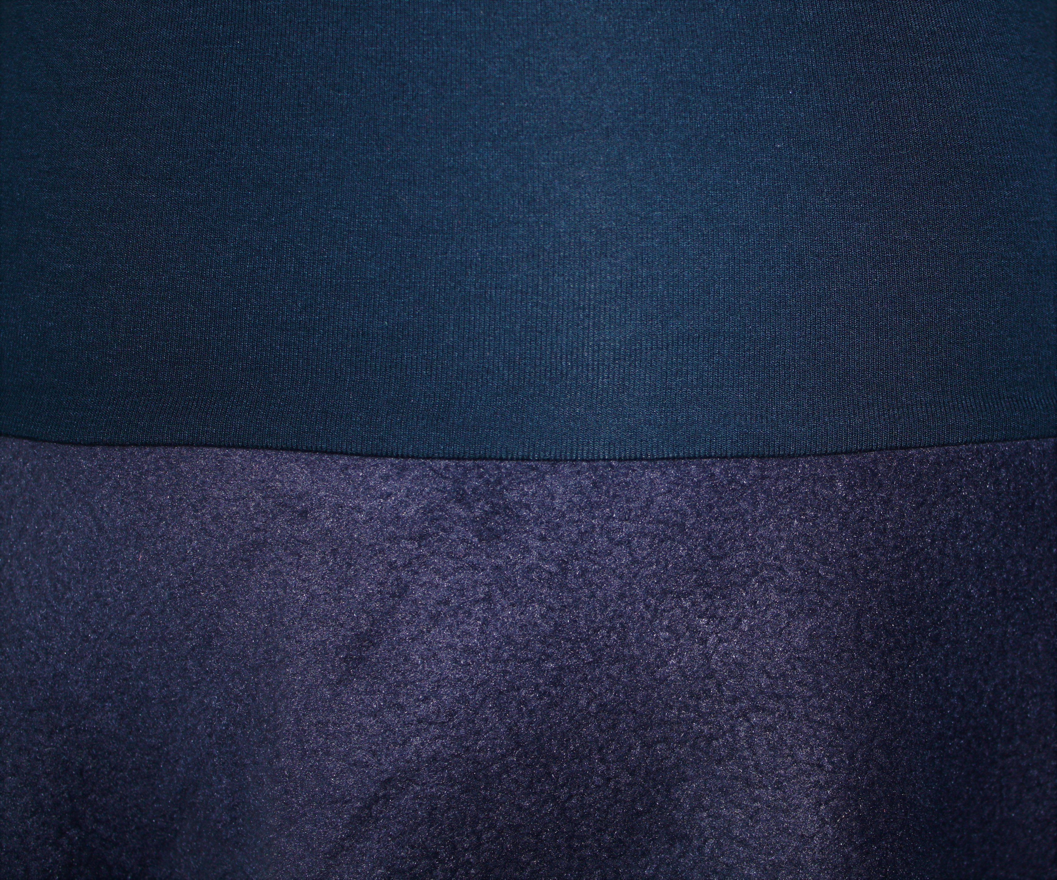 dunkle design A-Linien-Rock Fleece 57cm elastischer Bund