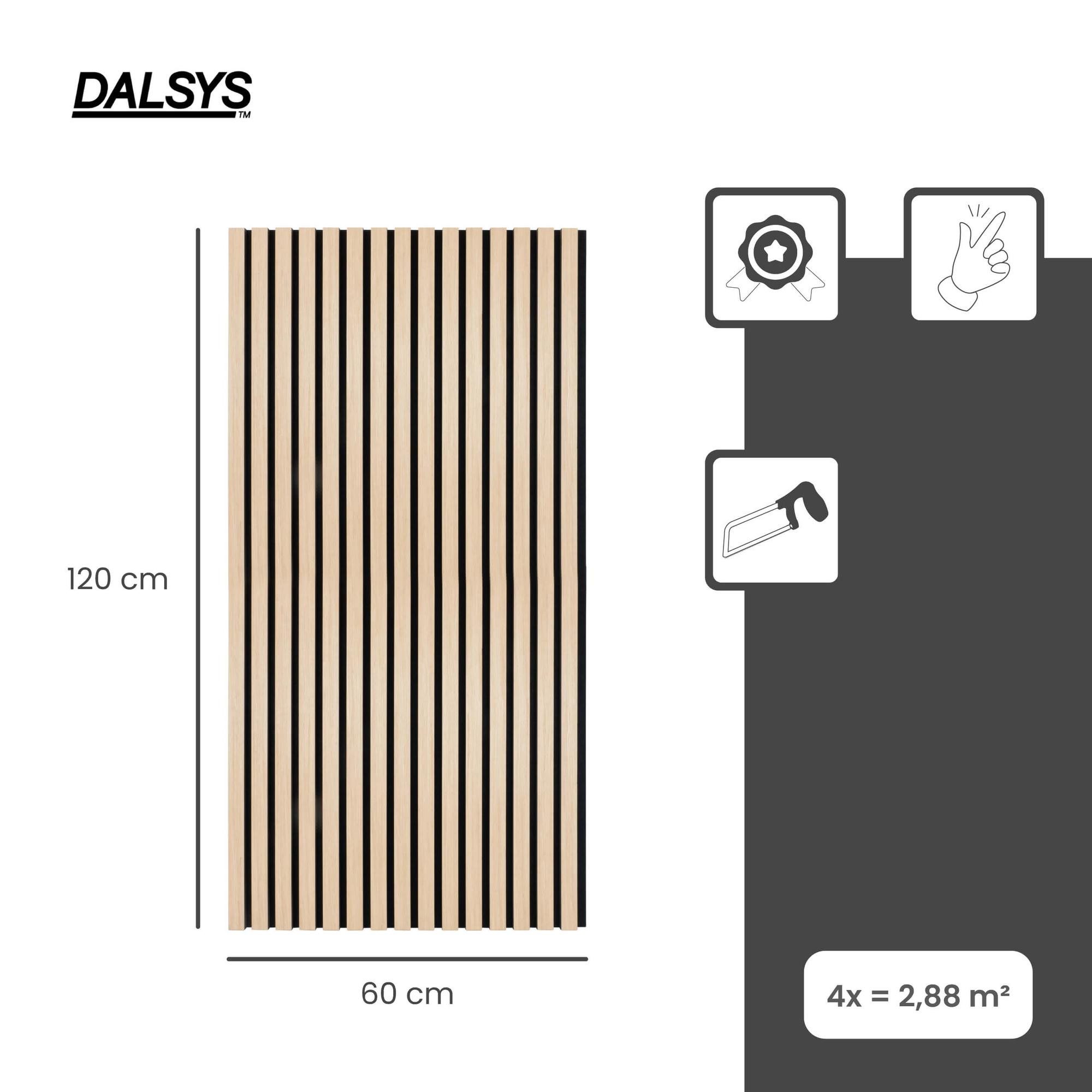 Dalsys Wandpaneel Akustikpaneele, BxL: 60x120 cm, günstig online kaufen