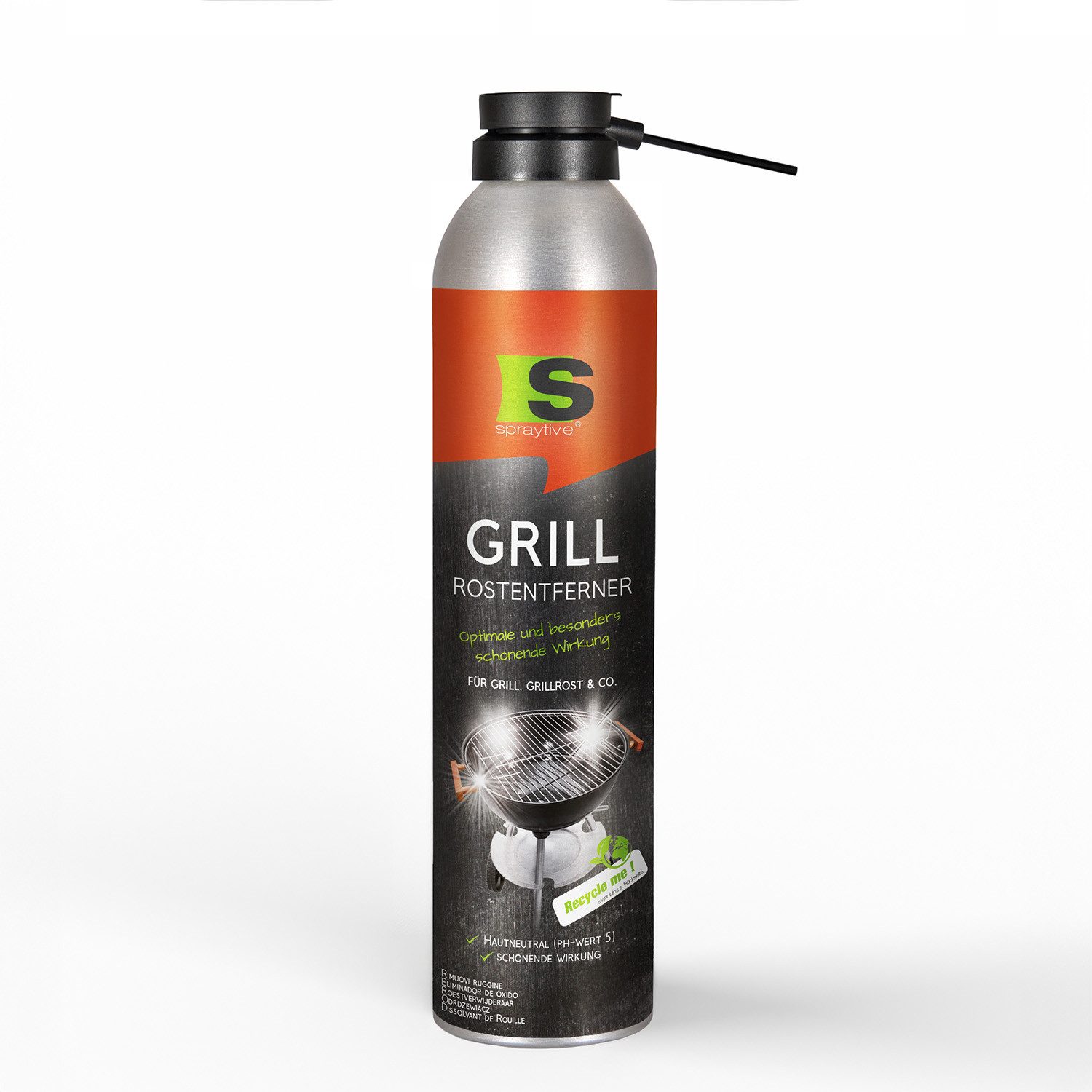 Spraytive 1x 300ml Grill-Rostentferner – 2in1 Rostlöser für Grillrost & BBQ Sprühreiniger (Made in Germany)