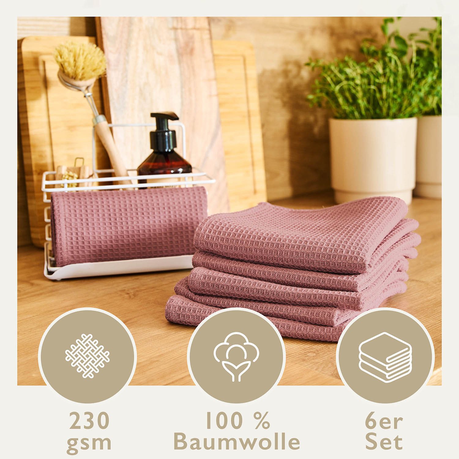 Blumtal Geschirrtuch Set 50x70 oder 30x30 günstig online kaufen