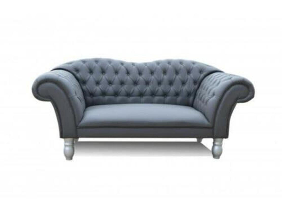 JVmoebel Chesterfield-Sofa, Chesterfield Sofa Couch Polster Klassische Designer Sofas Couchen Big CUPIDOII Grau