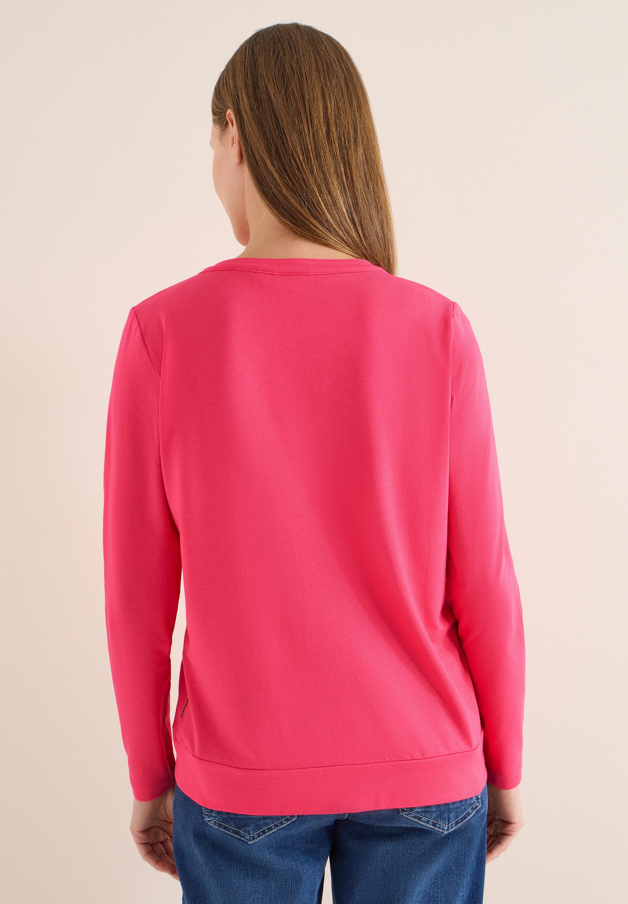 CECIL Langarmshirt im Tunika-Style