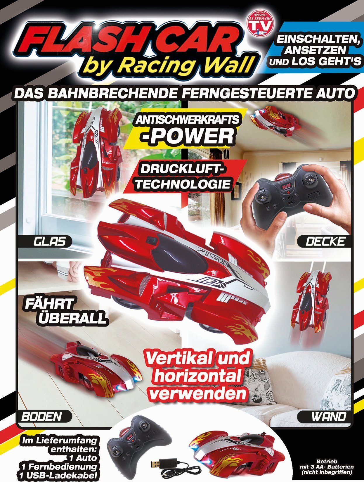 Selva Technik 3D-Puzzle Flash Car by Racing Wall - fährt überall - spektaku günstig online kaufen