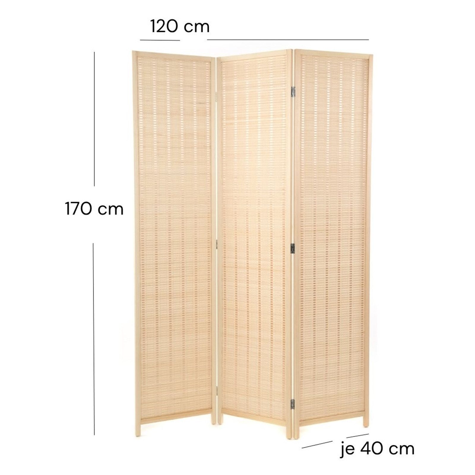 DESIGN DELIGHTS Paravent RAUMTEILER "BASTIA", Bambus, günstig online kaufen