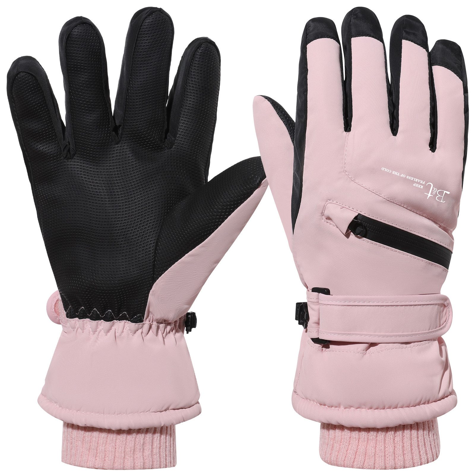 Sunicol Skihandschuhe Wasserdicht Handschuhe Herren Damen Winterhandschuhe, Touchscreen Rutschfeste Thermohandschuhe für Radfahren, Laufen, Skifahren, Wandern