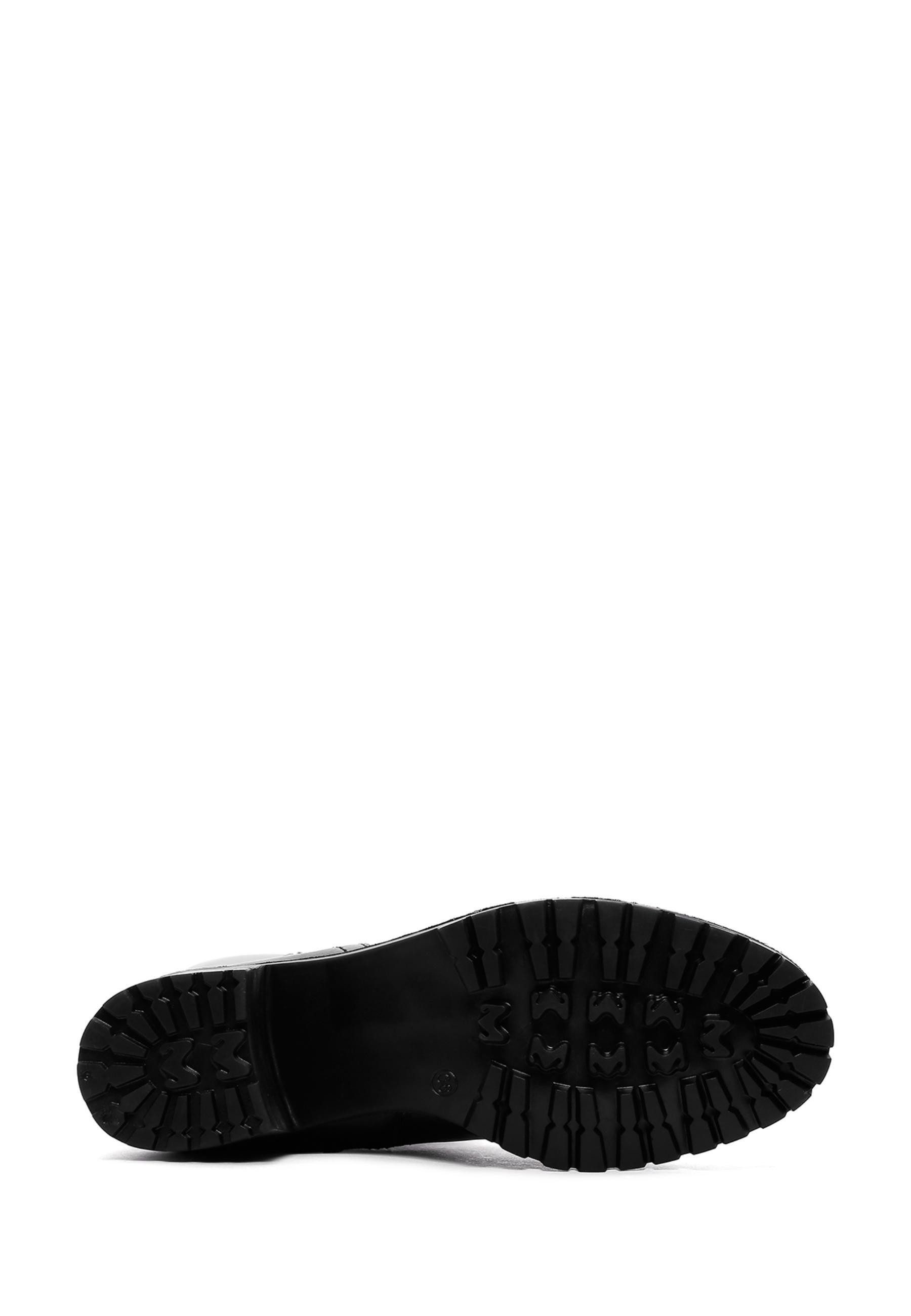Derimod Absatzstiefel aus Kunstleder Bootsschuh Textilfutter, Thermosohle, Absatz 3,5 cm