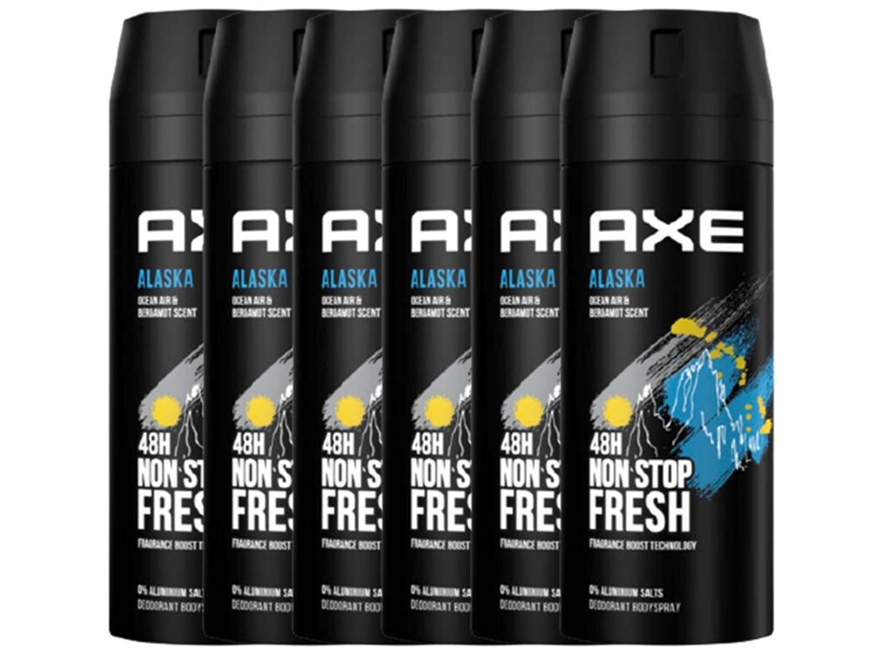 axe Deo-Set Alaska Deo 6x 150ml Deospray Deodorant Bodyspray ohne Aluminium
