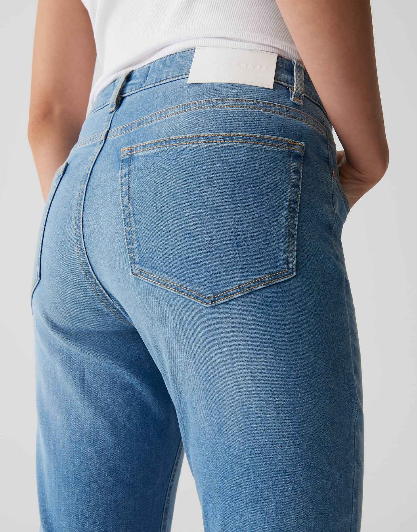 OPUS PANTS Skinny-fit-Jeans ENJA EASE mit Powerstretch Low Rise Ankle, Spanish Cotton, Zip-Fly