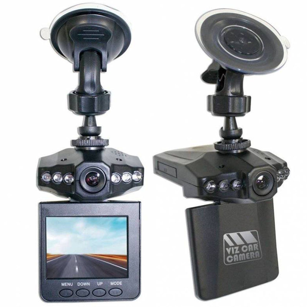 Best Direct® »Viz Car® Camera« Dashcam (HD, USB, 1x opt. Zoom, verstellbare  Halterung mit Saugnapf, 720P, 2,5 Zoll-TFT-Display, Akku, KFZ-Ladegerät,  Nachtsicht)