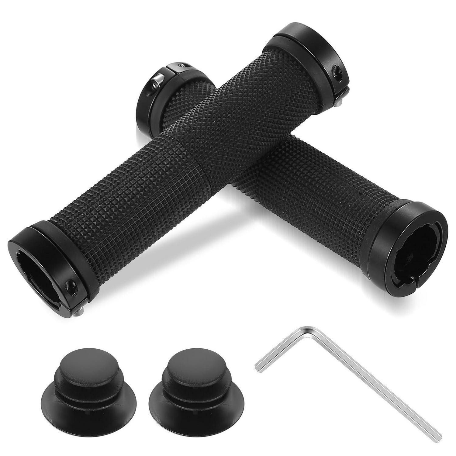 LuxusKollektion Fahrradlenkergriff Fahrradgriffe ergonomisch rutschfest Doppelklemmung 22 mm