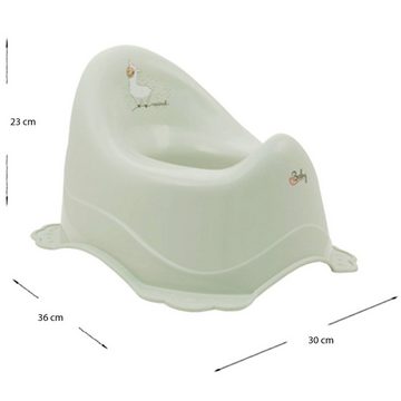 Maltex Babybadewanne LAMA Lindgrün Set 4-tlg - Babybadeset Zubehör Pflege, (Made in Europe Premium Set), ** Babywanne+ Badesitz + Topf + WC Aufsatz**