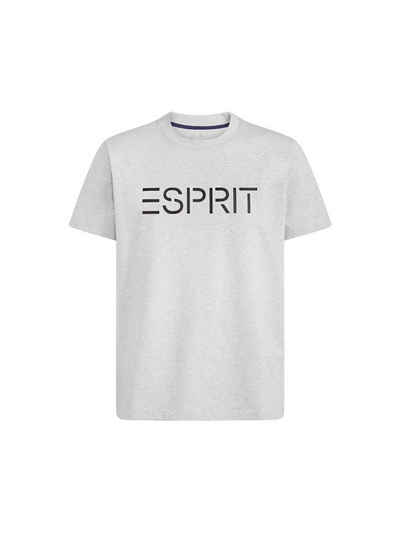 Esprit T-Shirt Unisex Logo-T-Shirt aus Baumwolljersey (1-tlg)