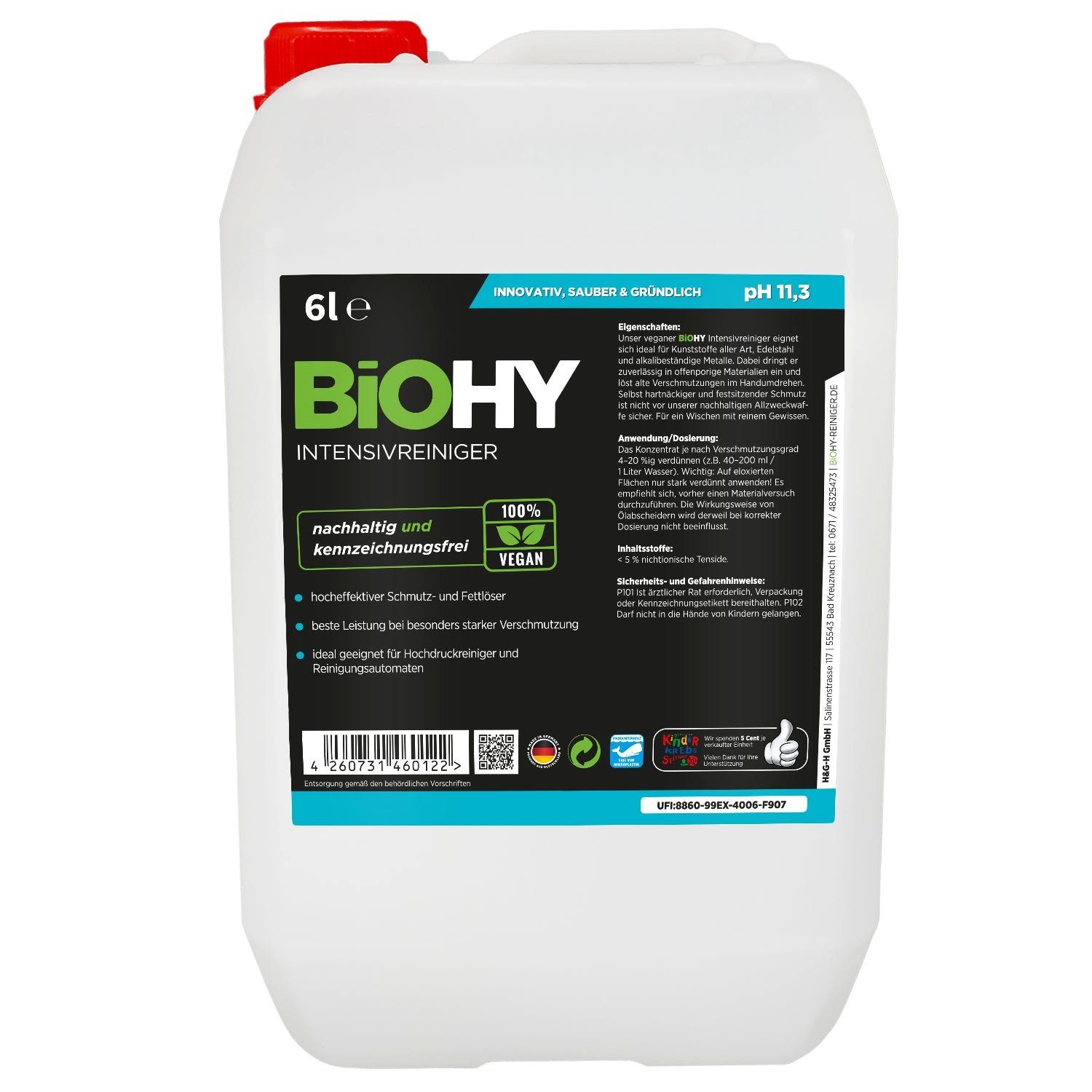 BiOHY Intensivreiniger 1 x 6 Liter Kanister Allzweckreiniger (1-St)