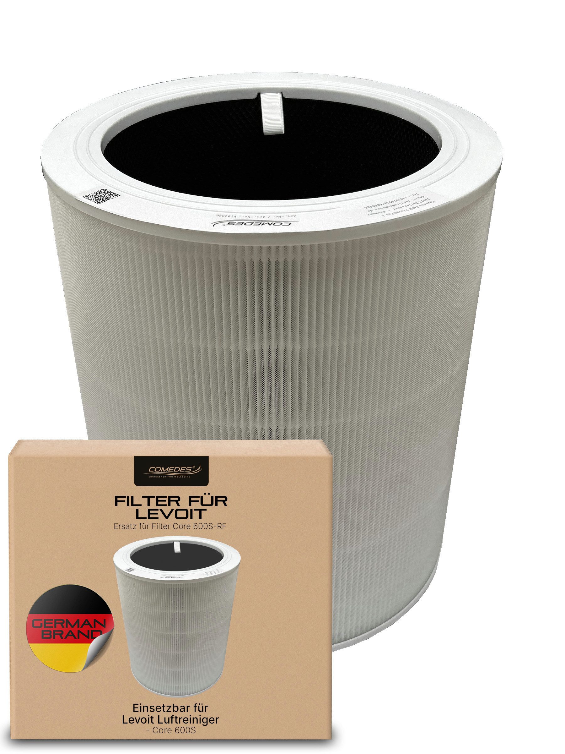 Comedes Ersatzfilter Comedes Ersatzfilter passend für Levoit Core 600S, Zubehör für Levoit Core 600S