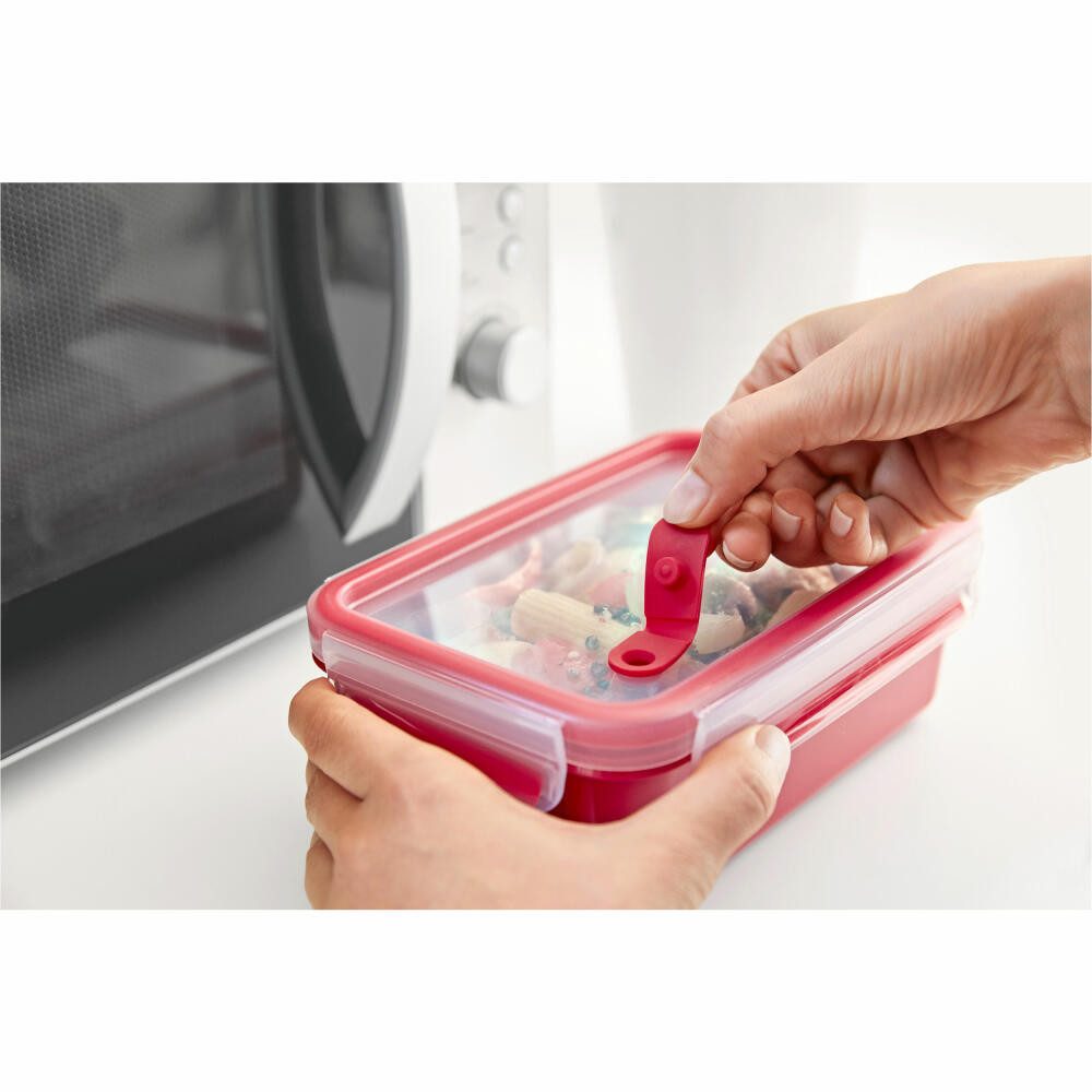 Emsa Mikrowellenbehälter Clip & Micro 800ml Rot, Kunststoff, (1-tlg)
