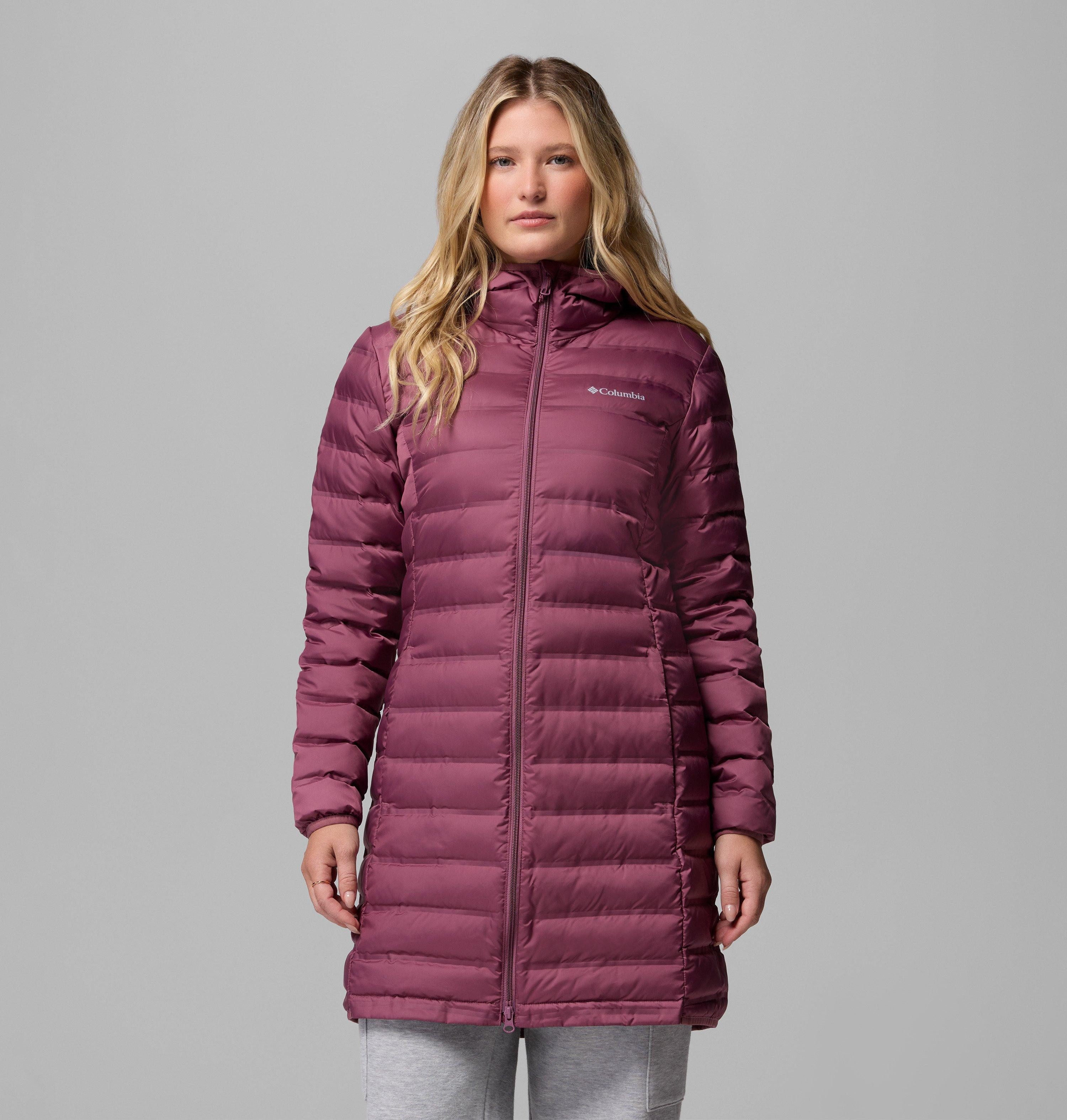 Columbia Daunenmantel Lake 22 II Down Long Hooded Jacket wasserabweisend, windabweisend, wärmeisolierende Daunenfüllung