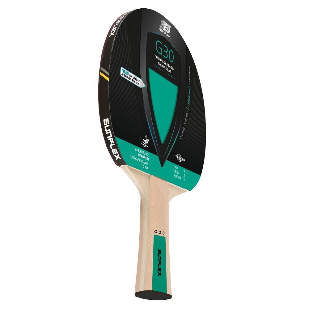 Sunflex Tischtennisschläger Tischtennisschläger Color Comp G30, Für Vereine und geübte Spieler