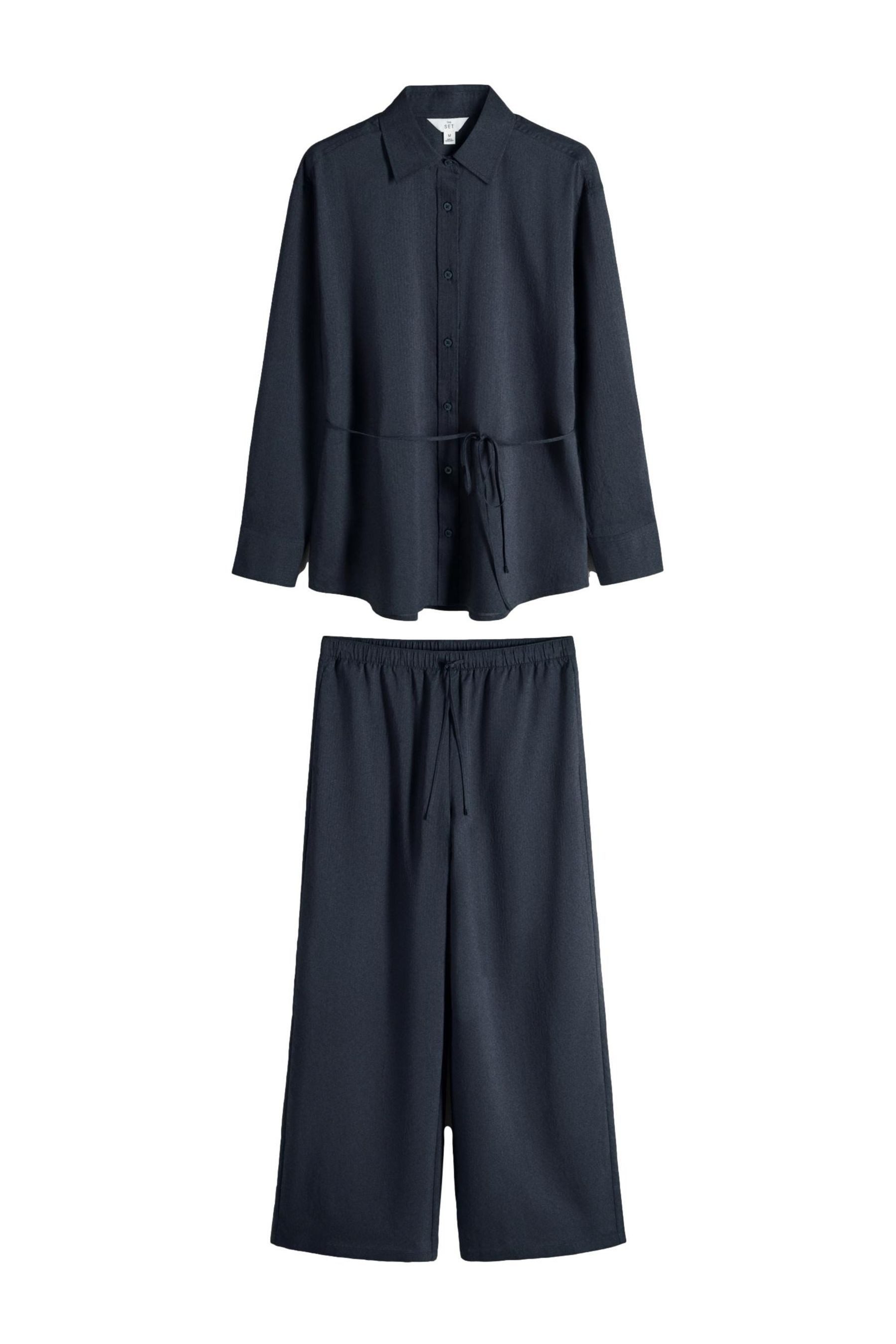 The Set Anzug The Set Bluse zum Binden und Hose im Set (2-tlg)