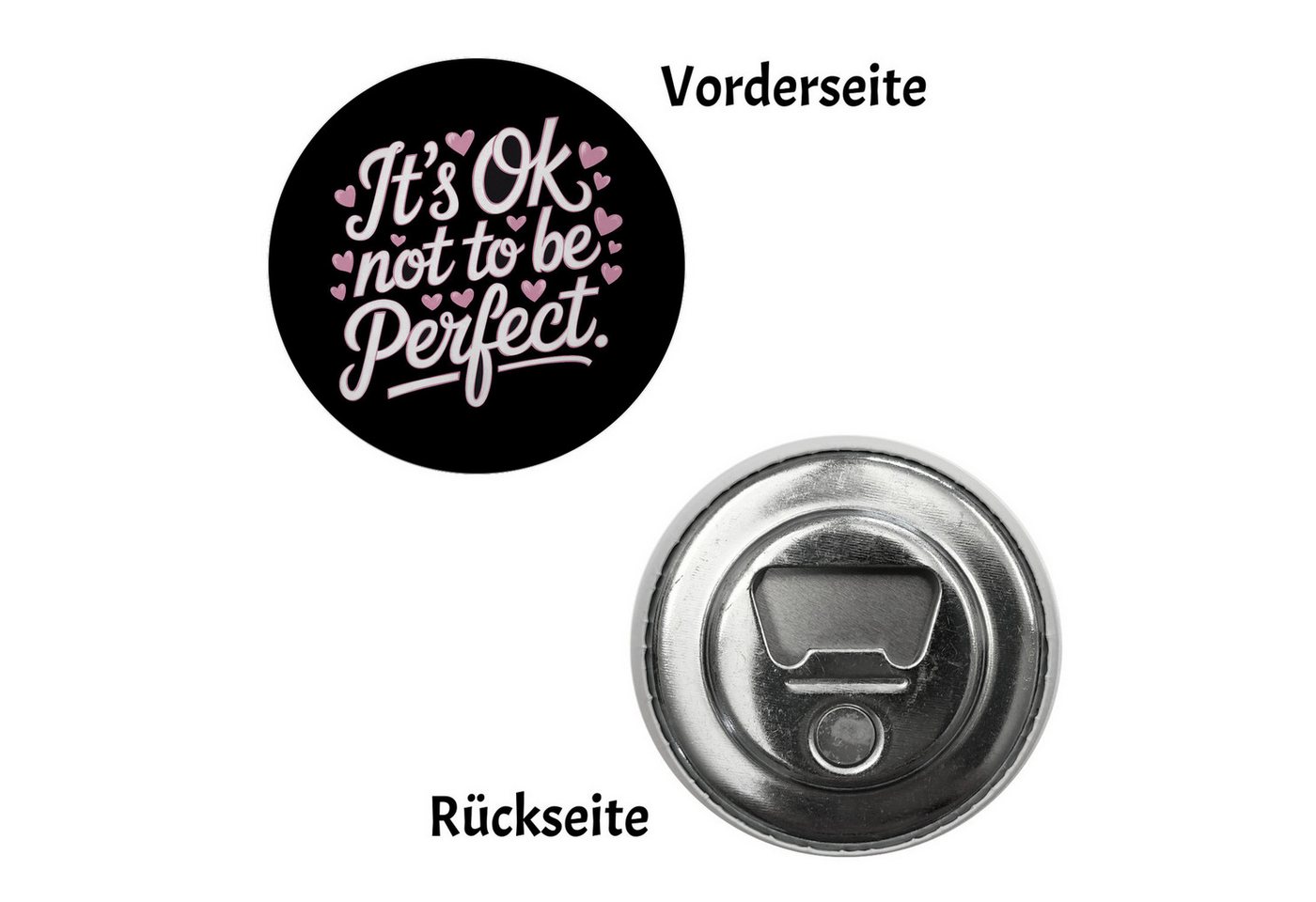 Thumbnail - speecheese Magnet It's ok not to be perfect Magnet mit Flaschenöffner für Motivation
