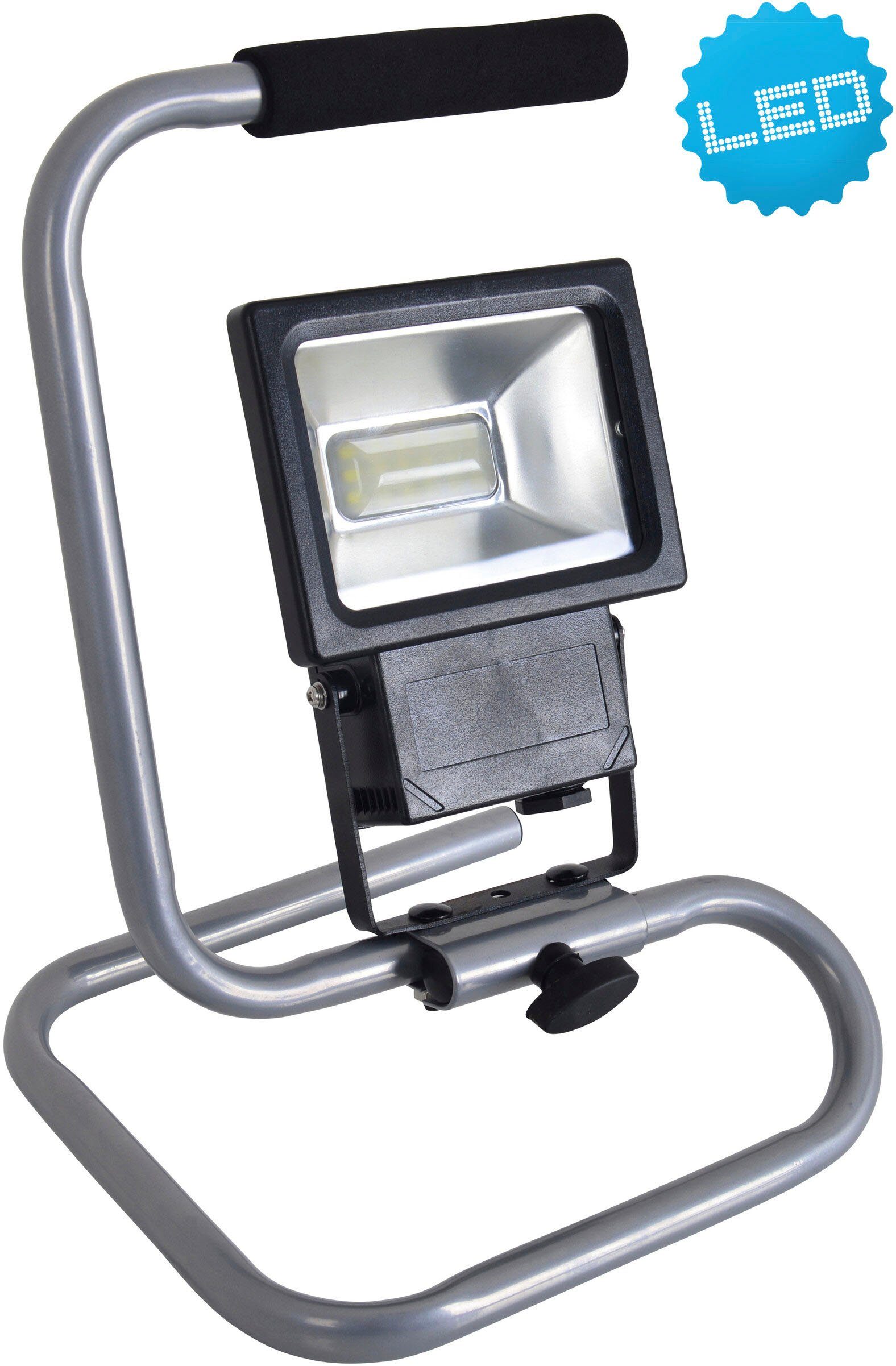 näve Baro construction spotlight, work light, construction spotlight, integrated LED, cool white, work light for workshops, construction sites, basements, garden spotlights