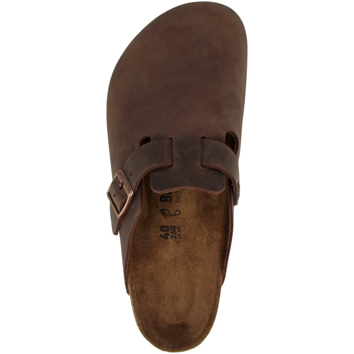 Birkenstock Boston Geöltes Nubukleder normal Unisex Erwachsene Clog Sandalen, Hausschuhe, Pantoletten, Badeschuhe, Gartenschuhe
