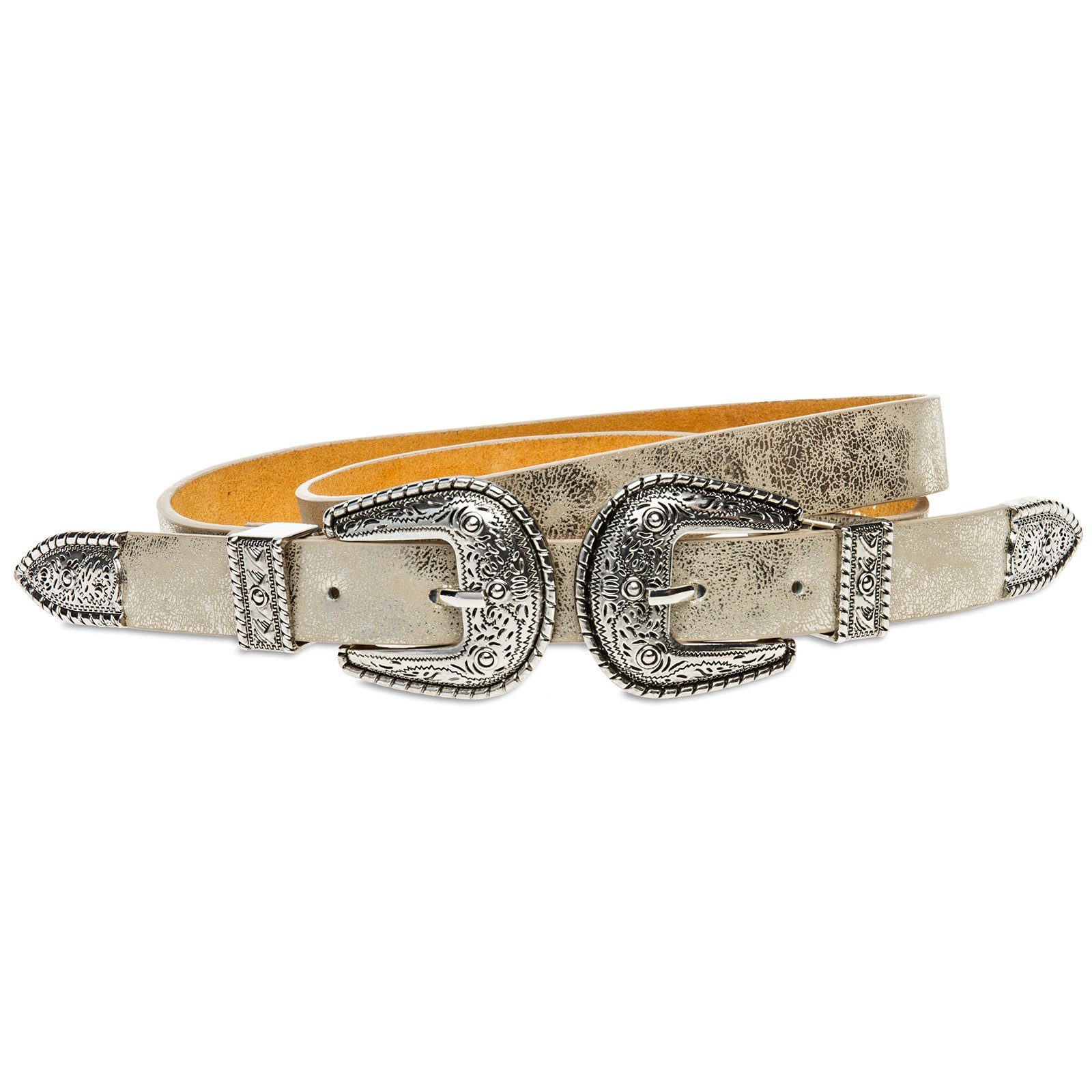 Caspar Taillengürtel GU316 stylischer Damen Westerngürtel günstig online kaufen