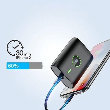 Woyax PD Powerbank 10000mAh 22.5W Schnelles, Tragbares Ladegerät Weiß Powerbank