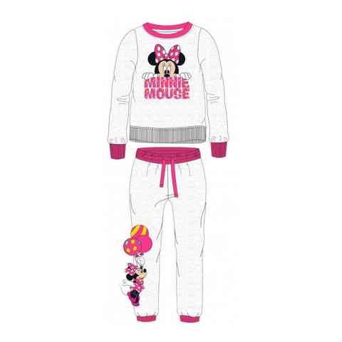Disney Shirt & Hose Freizeit- / Trainingsanzug "Minnie Maus " grau-pink (Set, 2-tlg)