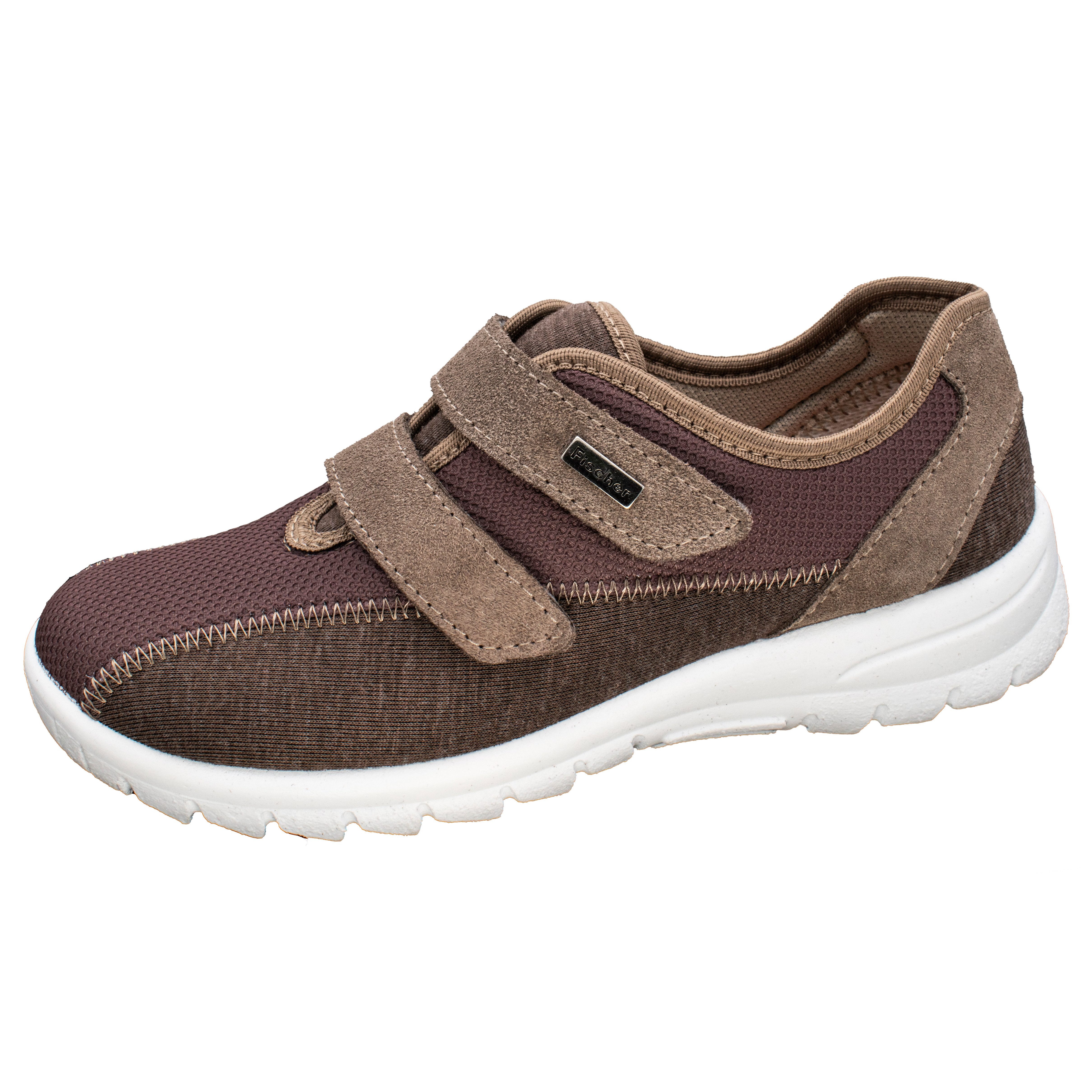 Fischer-Markenschuh Ortho Aktiv Klettschuh aus Mesh, mit Microtexfutter, Weite H, Einlegesohle herausnehmbar