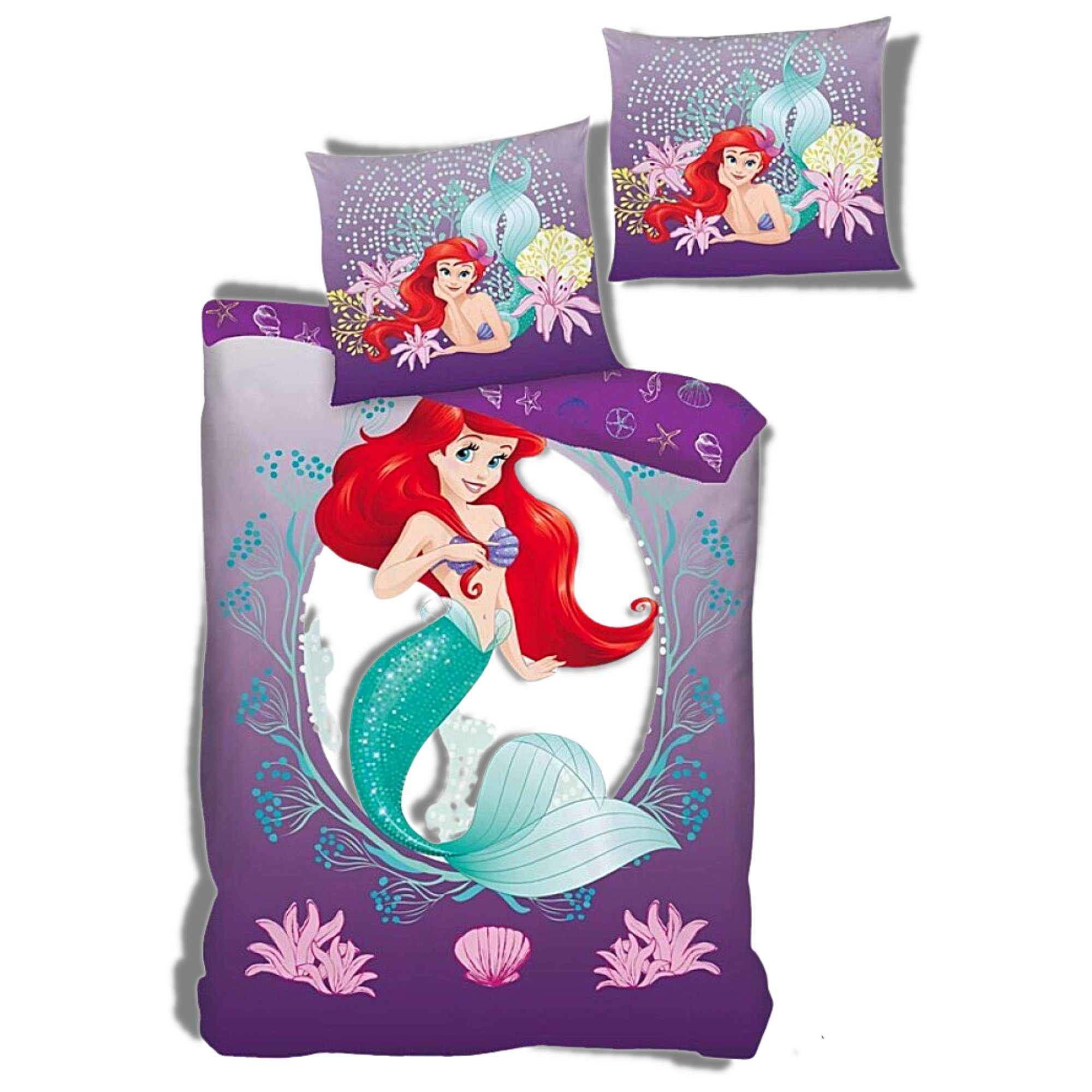 Kinderbettwäsche »Arielle die Meerjungfrau«, Disney Princess, Mädchen  Bettwäsche 135-140 x 200 cm online kaufen | OTTO