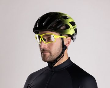 FORCE Fahrradhelm Helm FORCE HAWK fluo/schwarz L - XL