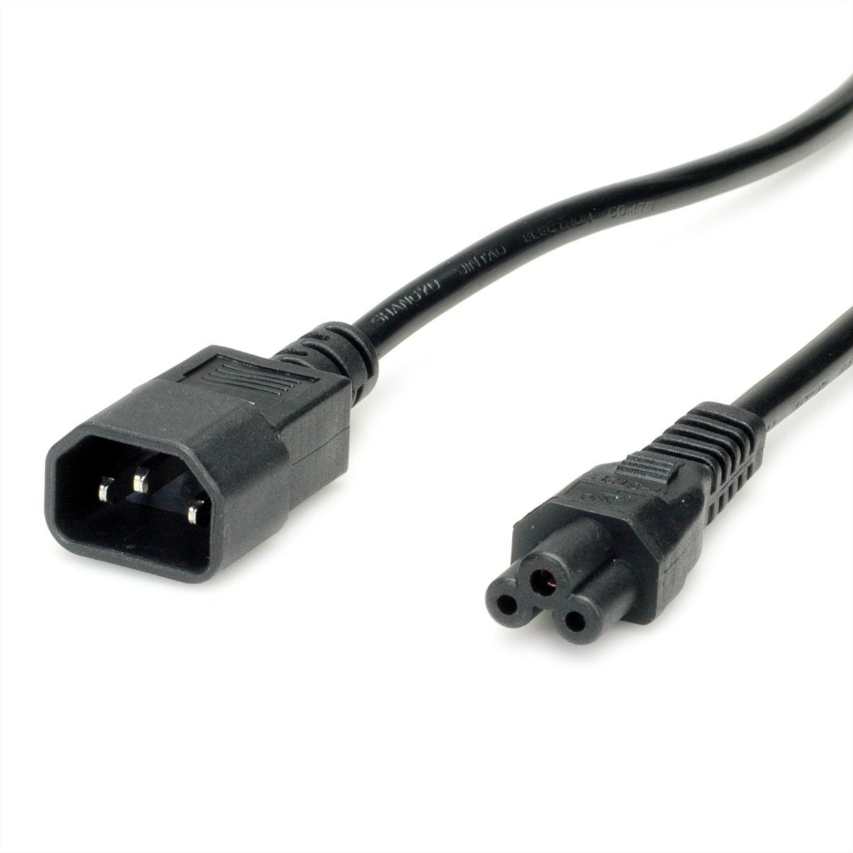 Netzkabel IEC320/C14 Stecker - C5 Buchse Stromkabel