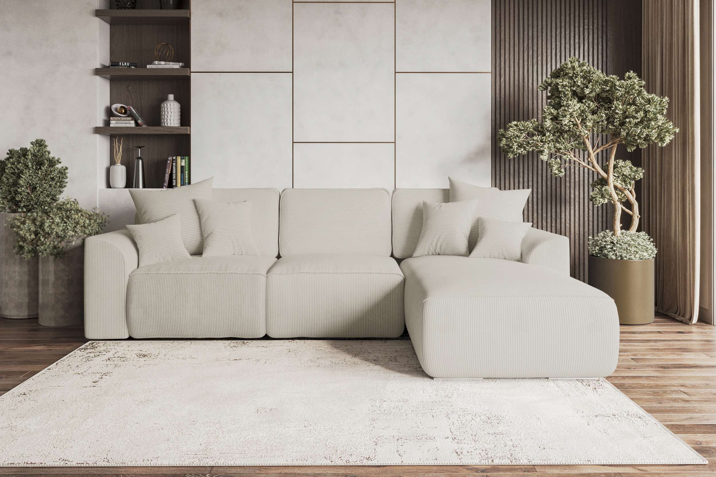 99rooms Ecksofa Gusto, Sofa L-Form, Eckcouch, mit Schlaffunktion, abnehmbar günstig online kaufen